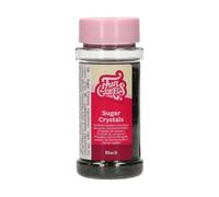 FunCakes Sugar Crystals, Negro: Espolvoreado para Tartas, Gran Sabor, Perfecto para Decorar Tartas, Espolvoreado para Cupcakes. 80 g.