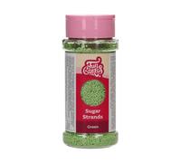 FunCakes Sugar Strands Green: Decoraciones para Tartas, Gran Sabor, Adecuadas para Decorar Pasteles, Mezcla de Sprinkles - 80 g