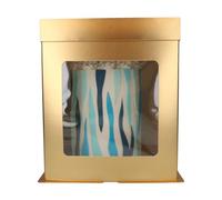 FunCakes Tall Cake Box 26 x 26x 29,4 cm - Dorado: Caja cuadrada para tartas, Tapa separada, Adecuada para tartas decoradas, 26x26x29,4 cm, 1 pieza