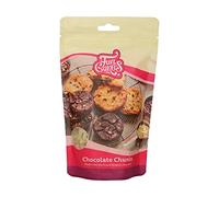 FunCakes Trozos de Chocolate Blanoc: Deliciosas Virutas de Chocolate Estables al Horno para añadir a Tartas, Magdalenas, Muffins o Galletas, Hecho de Auténtico Chocolate Belga, Halal. 350 g.