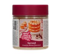 FunCakes Untable Choconut Blanco Crujiente: Dulce, Cremosa y Súper Versátil: Adecuada para Tartas, Cupcakes, Galletas, Croissants, Macarons, Tortitas, Chocolate y Helado - 250g