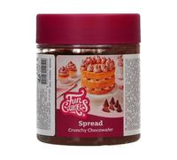 FunCakes Untable Chocowafer Crujiente - Dulce, Cremosa y Súper Versátil: Adecuada para Tartas, Cupcakes, Galletas, Croissants, Macarons, Tortitas, Chocolate y Helado - 250g