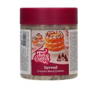FunCakes Untable Galletas Negras Crujientes - Dulce, Cremosa y Súper Versátil: Adecuada para Tartas, Cupcakes, Galletas, Croissants, Macarons, Tortitas, Chocolate y Helado - 250g