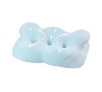 FUNCCUBE Almohada cervical para el cuello, almohadas de espuma viscoelástica para aliviar el dolor al dormir con funda de almohada refrescante, almohada de cama ergonómica sin olor para dormir boca