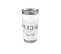 Funchal Vintage Portugal Vaso térmico de acero inoxidable de doble pared