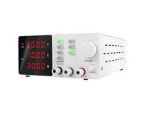 Función de Memoria programable Fuente de alimentación de CC Ajustable 30V 10A Fuente de Banco de Laboratorio regulador de Voltaje estabilizado de Corriente(Bianco)