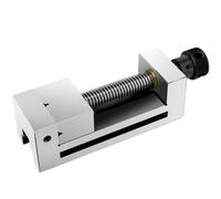 Función de precisión manual de punta plana, mandíbulas de ranura en V, tamaños de 2 a 8 pulgadas, alta precisión para molienda y trabajo de precisión (3 pulgadas, acero para herramientas)