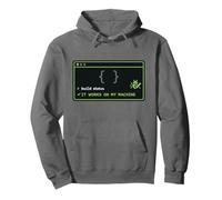 Funciona EN MI MÁQUINA Software Developer Code Humor Sudadera con Capucha