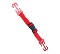 Funcional correa de esternón para mochilas de buceo con clip de aleación de aluminio (rojo)