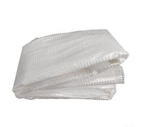 Funcional para interior/exterior invernadero cubierta 143x143x195cm PVC Material para una protección óptima (blanco)