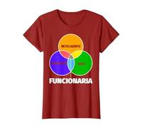 Funcionaria Regalo Divertente - Inteligente Sexy Divertente Camiseta, Mujer, Arándano, XL