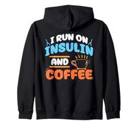 Funciono con Insulina Y Café Tipo Diabéticos Diabetes Sudadera con Capucha