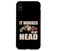 Funcionó En Mi Cabeza Billar Deporte Piscina Pro-Jugador Habilidad Carcasa para iPhone XS MAX