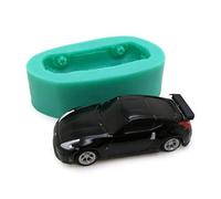 FUNCOCO Molde de Coche, moldes de Silicona con Forma de Coche DIY para Decorar Pasteles, Molde de Fondant de Chocolate, Coches de Carreras Deportivos, Molde de jabón, Arcilla - Patrón 10