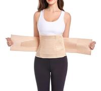Funcy Faja abdominal para mujeres y hombres para postcirugía, banda posparto para madres posparto, apoyo óptimo para una recuperación rápida (beige, mediano)