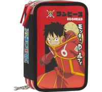 Funda 3 Zip One Piece Rojo súper completa