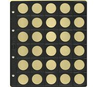 PARDO 75300 - Pack de 25 fundas monedas plástico con base, 30 alojamientos