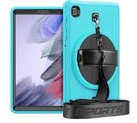 Funda 4 en 1 para Samsung Tab A7 Lite 2021 SM-T220 SM-T225 8,7 a prueba de golpes con protector de pantalla + pie