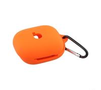 Funda a prueba de golpes para Beats Powerbeats Pro de silicona suave para Ultra Slim Fit Case con llavero naranja (naranja)