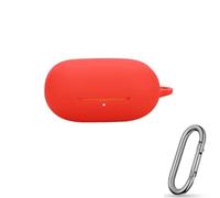Funda a prueba de golpes para Powerbeats Pro2 en material de silicona suave con un lazo para llavero adjunto (rojo)