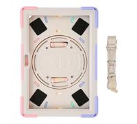 Funda a Prueba de Golpes para Tablet HD 10 y HD 10 Plus 2021, Cubierta Protectora Resistente de 3 Capas con Soporte Giratorio de 360°, Correa extraíble para el Hombro y Correa (Rosa Deslumbrante)