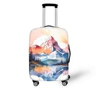 Funda a prueba de polvo con patrón de nube china, cremallera oculta, arte abstracto, funda de equipaje para protector elástico de 18 a 32 pulgadas, Luces del Norte, L(25-28in)