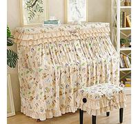 Funda a prueba de polvo for piano vertical, elegante y con diseño osito, ideal for, funda completa for silla, sencilla a(Single chair cover)