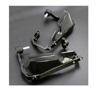 Funda a Prueba de Viento Paramanos De Motocicleta, Protectores Freno Y Cubierta Parabrisas para CRF1000L Africa Twin 2016-2019. Protección Manillar Guardamanos(Negro)