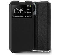 Cool Funda Flip Cover Liso Negro para ZTE Blade A35 Lite