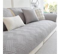 Funda Acolchada de algodón for sofá,Cama Antideslizante, de sofá festoneada, Funda Protectora Lavable Muebles(Grey 1,70 * 120cm)