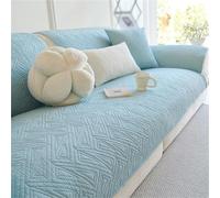 Funda Acolchada de algodón for sofá,Cama Antideslizante, de sofá festoneada, Funda Protectora Lavable Muebles(Blue 2,70 * 180cm)