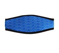 Funda acolchada de neopreno con correa de buceo, máscara de esnórquel, protege el cabello cómodo, color azul marino, 18,5 x 8 cm