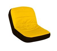 Funda acolchada para asiento de cortacésped | Protector de silla de tractor Oxford 600D con bolsillos de almacenamiento | Cojín gris/amarillo para tractores de jardín general | 19.65 x 15.72 x 13.76