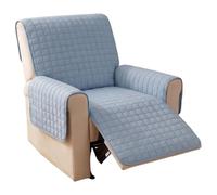 Funda Acolchada para Sillón Reclinable de 195 x 60 cm, Funda Impermeable de una Pieza para Sofá o Sillón, Protector de Muebles Lavable, Resistente a Arañazos de Gato, Color Liso(Blue,60x195cm)