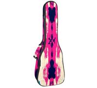 Funda acolchada para ukelele de 0.4 pulgadas de grosor, colores étnicos bohemios, fondo de arte abstracto, impermeable, tamaño concierto, funda para ukelele con almacenamiento, Multicolor 08