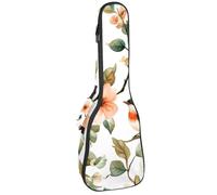 Funda acolchada para ukelele de 0.4 pulgadas de grosor, colores étnicos bohemios, fondo de arte abstracto, impermeable, tamaño concierto, funda para ukelele con almacenamiento, Multicolor 10
