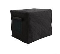 Funda acolchada resistente al agua para jaula de perro para uso en interiores, ofrece protección y privacidad para jaulas de alambre estándar durante el viaje (L)