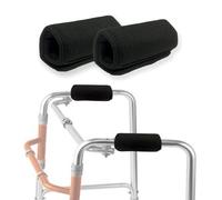 Funda acolchada universal para manillar de Walker, cojín médico suave de alta calidad, núcleo de espuma viscoelástica, acolchado, cómodo, lavable, color negro