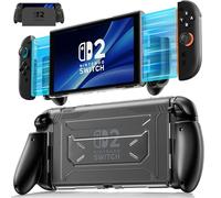 Funda Acoplable para Nintendo Switch 2, TPU Antideslizante Grip Case, Carcasa Rígida de Liberación Rápida para Mando Joy-Con, Switch 2 Agarre Accesorios, PC Delgado y Ergonómico