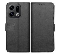 Funda adecuada para el caso Oppo Find X9 con Portatarjetas - Bookcase Classic - Negro