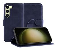 Funda adecuada para Samsung Galaxy S23 Funda con Tarjetero - Premium Bookcase - Azul