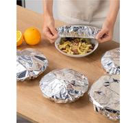 Funda Aislante De Aluminio Reutilizable, Fundas Elásticas For Platos, Fundas De Aluminio Ajustables Y Reutilizables For Cuencos De Cocina.(200pcs)