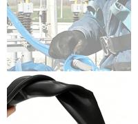 Funda Aislante De Cable De Goma Silicona, Protector De Cable Alta Tensión Ignífugo, Cubierta Eléctrica Fácil De Instalar para Uso Doméstico E Industrial(Black-25ft/8m,D 35mm/1.38in)