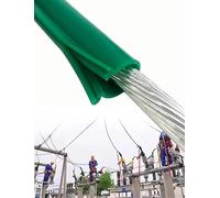 Funda Aislante de Silicona, Cubierta Protectora de Conductor aéreo Desnudo, Funda Aislante de Cable de línea eléctrica de Alto Voltaje for transmisión al Aire Libre(10KV,ID 13cm/5.12in)