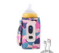 Funda Aislante Para Biberón De Leche, Bolsa Calientabiberones | Calentador De Biberones Digital Portátil USB - Bolsa De Biberones De 5 Velocidades Para Retener El Calor Y La Temperatura, Para Viajes
