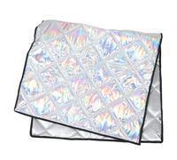 Funda Aislante para Congelador Horizontal Reutilizable, Plata | Poliéster, Algodón y Magnet, Superficie Lisa Resistente a Rayaduras, para Mini Frigos y Congeladores