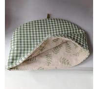 Funda aislante para tetera con tela estampada de algodón y relleno de poliéster para preservar el calor y proteger del polvo, incluye lazo para colgar (26#)