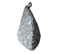 Funda aislante para tetera con tela estampada de algodón y relleno de poliéster para preservar el calor y proteger del polvo, incluye lazo para colgar (24#)