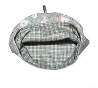 Funda aislante para tetera con tela impresa de algodón y relleno de poliéster para preservar el calor y proteger del polvo, incluye lazo para colgar (1#)