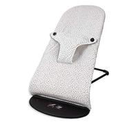 Funda Algodón Hipoalergénica, hipersuave y Transpirable para Hamaca BabyBjörn ® Balance, Soft y Bliss. (Confeti Blanco)
